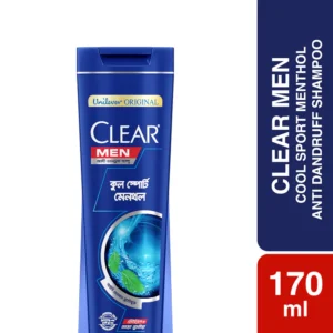 Clear Men Anti Dandruff Cool Sport Menthol Shampoo: 170ml