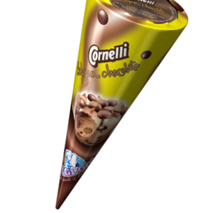 Igloo Cornelli Belgian Chocolate Ice Cream Cone: 115ml
